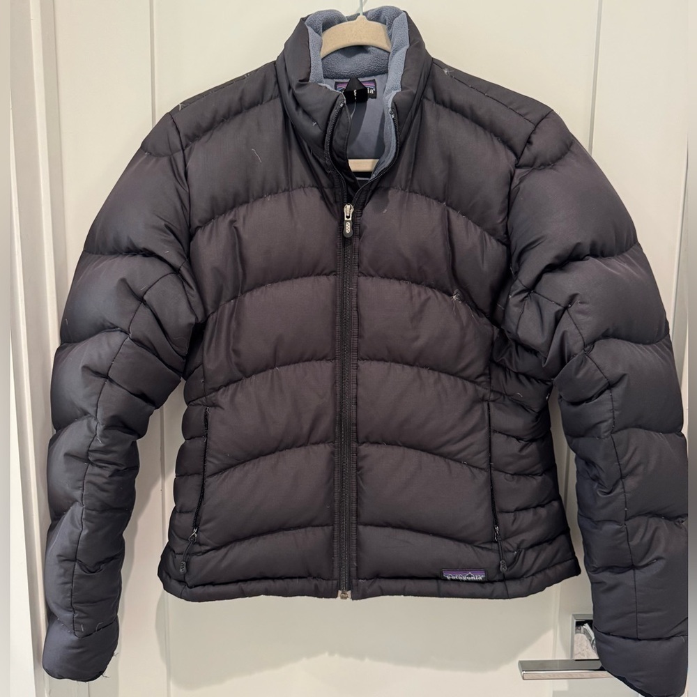 Patagonia Black Goose Down Puffer Jacket Women M Gorpcore Outdoor Hiking - U BIN - Picture 5 of 8